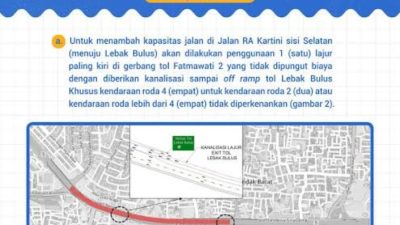 Dinas Perhubungan DKI Rekayasa Lalu Lintas Jalan TB Simatupang