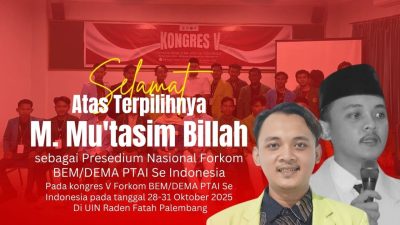 M. Mu’tasim Billah Terpilih Sebagai Presidium Nasional FORKOM BEM/DEMA PTAI Se-Indonesia Periode 2025–2027 9 IMG 20251031 WA00002