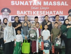 Gelar Khitanan Massal, Bakti Kesehatan Polres Metro Jakarta Selatan Bersama Masyarakat