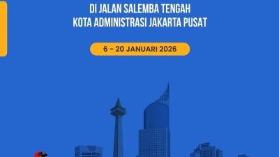Terapkan One Way, Rekayasa Lalu Lintas Satu Arah di Jalan Salemba Tengah Akan Diujicoba 6-20 Januari 2026