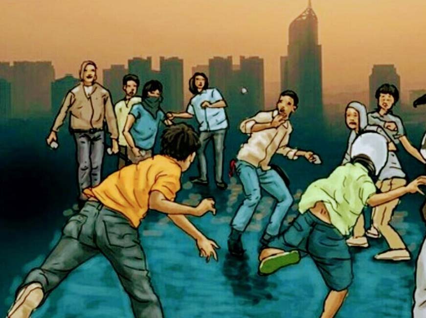 Ilustrasi tawuran