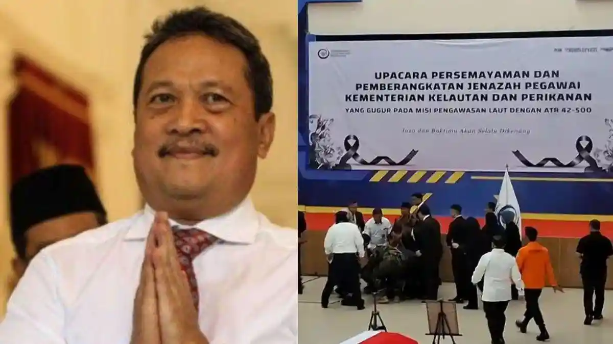 Sosok Menteri KKP Sakti Trenggono yang Pingsan Saat Pimpin Upacara Penghormatan Korban Pesawat ATR