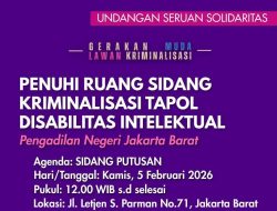 Kriminalisasi J, Disabilitas Intekektual yang Dihadang Dalam Proses Hukum