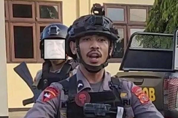 beredar foto oknum brimob aniaya siswa tual