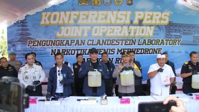 BNN Bersama Bea Cukai dan Imigrasi Bongkar Laboratorium Gelap Narkotika di Gianyar, Bali