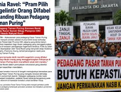 Walikota Jakarta Selatan Diminta Pedagang Taman Puring Turun dengan Keluhan Nasib Mereka