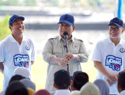 Presiden Prabowo Panen Raya Udang Vaname di BUBK Kebumen