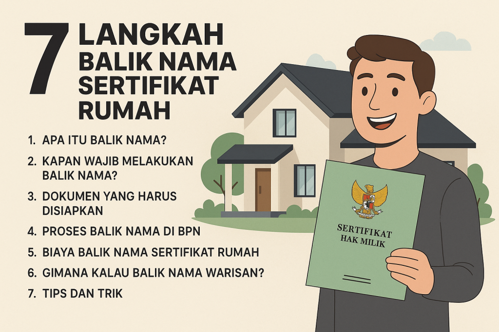 7 Langkah Mudah Prosedur Balik Nama Sertifikat Rumah Lengkap Banget 1024x683 1