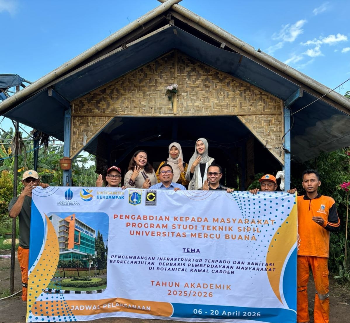 Pertanian Perkotaan Semakin Penting, Mahasiswa dan Dosen Universitas Mercu Buana Benahi Infrastruktur Botanical Kamal Garden 1 IMG 20260714 WA0001