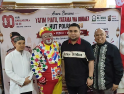 Meriahkan HUT Bhayangkara ke-80, Polisi Badut Edukasi Anak Yatim Lewat Tawa dan Keteladanan