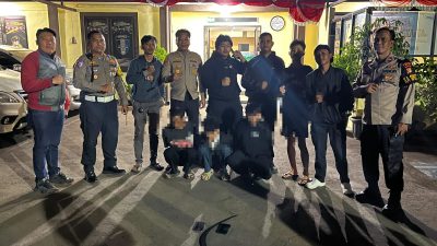 Polsek Beji Dibantu Warga Berhasil Cegah Tawuran, Lima Pelajar Diamankan