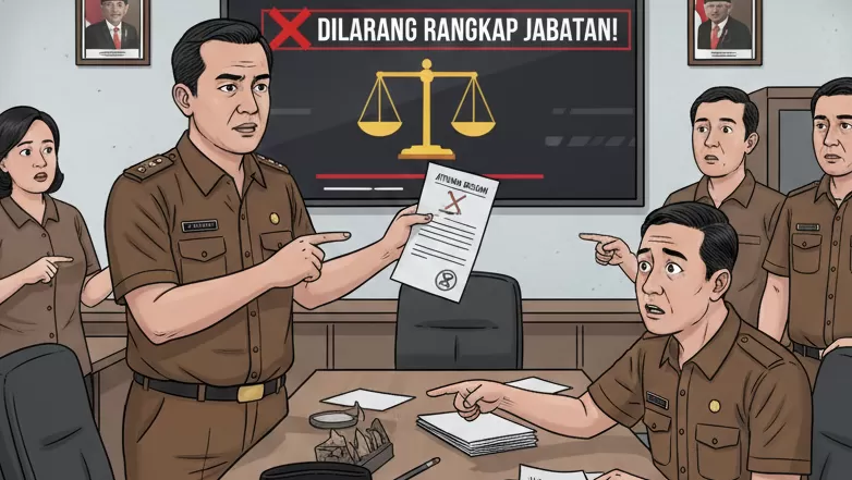 Sorotan Rangkap Jabatan: Asisten Sekda DKI Diduga Rangkap Komisaris BUMD, Publik Minta Transparansi Penyelenggaraan Pemerintahan 1 ASN yang Jadi Bapekam Diwajibkan Mundur Pemkab Siak Ungkap Alasan Hukum Larangan Rangkap Jabatan 1060802457