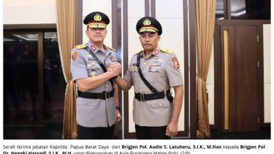 Tongkat Kepemimpinan Polda Papua Barat Daya Resmi Berganti, Brigjen Hengki Haryadi Jabat Kapolda Papua Barat Daya 13 IMG 20260903 WA0000