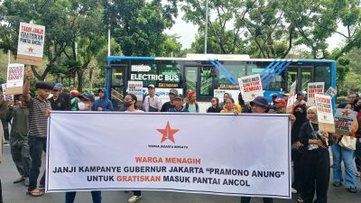 Warga Jakarta Bersatu Geruduk Balai Kota, Tagih Janji Pramono Anung soal Gratis Masuk Ancol dan Ragunan